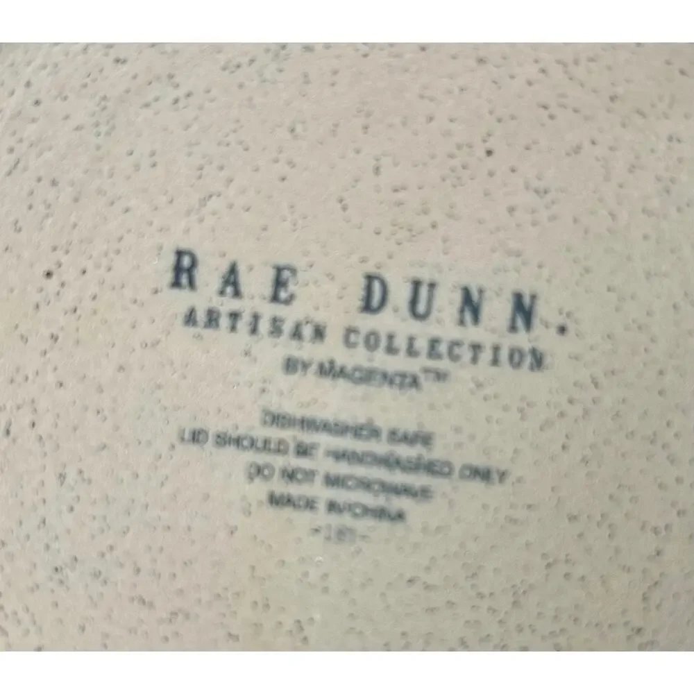 Rae Dunn by Mageneta 5” “NUTS” Ceramic Canister White- No Lid